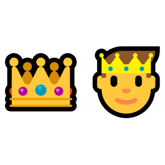 👑🤴 Regal Ruler Emoji Meaning and Examples - FastEmoji